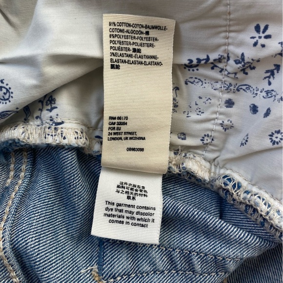 NWT We The Free Vintage Crvy Distressed Frayed High Rise Denim Shorts 26 - Picture 14 of 16